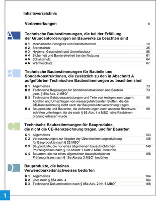 
Inhaltsverzeichnis der MVV TB.



