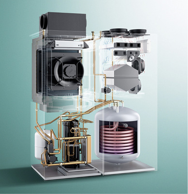 
Spezielle Wärmepumpenmodelle ermöglichen die platzsparende Komplettversorgung moderner Neubauten, indem sie auch Lüftungstechnik, Warmwasserspeicher und Hydraulik integrieren.



