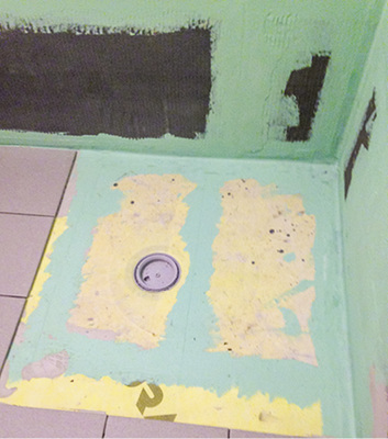 



Duschbereich mit Pumpe, Abdichtung nach DIN 18534.
