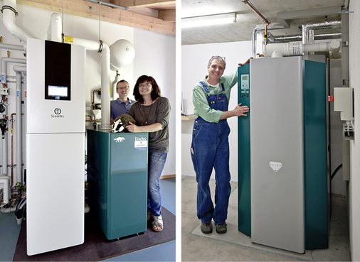 
Senertec, ein Unternehmen der BDR Thermea Gruppe, will sich im kleinen Leistungsbereich künftig auf die Vermarktung des Brennstoffzellen-Heizgeräts Dachs Innogen mit 0,7 kWel (l.) konzentrieren und verabschiedet sich vom Dachs Stirling, einem Gerät mit integriertem Pufferspeicher (r.).



