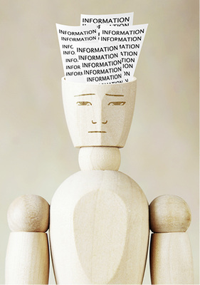 
Je mehr Information auf uns einprasselt, desto schneller schalten wir ab.



