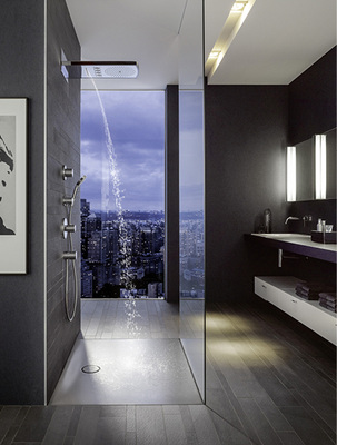 <p>
Eine Duschfläche aus glasiertem Titanstahl: Ist der Raum groß genug, kann auch auf einen Duschvorhang oder eine Duschabtrennung verzichtet werden.
</p>

<p>
</p> - © Bette


