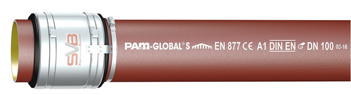 <p>
Das Abflussrohrsystem Pam-Global S SML aus Guss entspricht der europäischen Norm DIN EN 877 und ist in den Dimensionen von DN 50 bis DN 300 lieferbar.
</p>

<p>
</p> - © Saint Gobain Hes


