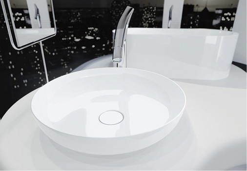 
Mit der Erfahrung von 100 Jahren setzt Kaldewei konsequent auf das Material, das zum Markenkern wurde: Stahl-Email.



