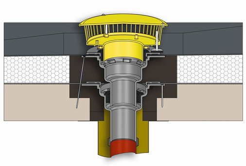 
Verlorene Schalung: Der SitaMulti Dämmkörper aus nicht brennbarem Schaumglas übernimmt die Dämmfunktion für den SitaMulti Gussgully.



