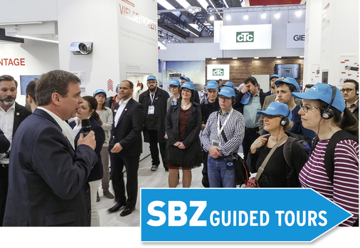 <p>
</p>

<p>
Teilnehmer der Guided Tours erfahren mehr beim ISH-Besuch.
</p> - © SBZ

