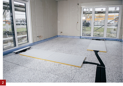



Die Bodenpaneele werden unmittelbar vor den Luftauslässen installiert und lassen sich für einen höheren Komfort in Reihe schalten.

