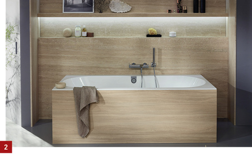 



Von der Natur inspiriertes Farbspektrum kommt auch als Zitat historischer Stile in Mode: Braune Farbtöne bringen Wohnlichkeit ins Lifestyle-Badezimmer. 
