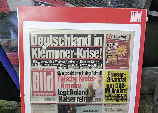 <p>
</p>

<p>
Am 15. Februar 2019 hat die Bild-Zeitung die „Klempner-Krise“ ausgerufen. Die ungenaue und unzutreffende Schlagzeile hat Reaktionen aus der SHK-Branche hervorgerufen.
</p> - © SBZ

