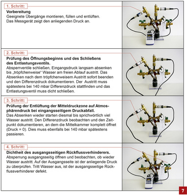 
Instandhaltung: Ablauf der Prüfung bei einem Systemtrenner. Wichtig: Solche sicherheitsrelevanten Aufgaben dürfen nur durch fachkundige Personen erfolgen. Es besteht Dokumentationspflicht.



