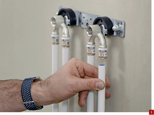 <p>
</p>

<p>
Ringleitungen kommen bei der Installation von Trinkwasserleitungen immer häufiger zum Einsatz.
</p> - © Uponor

