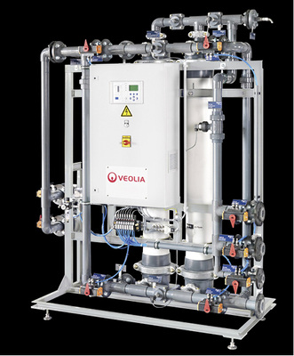 <p>
Ultrafiltrationsanlage mit der Möglichkeit, auf eine Desinfektion mit Ozon zu verzichten. Die Anlage verfügt über eine Steuerung mit Touchdisplay und Fernzugriff.
</p>

<p>
</p> - © Veolia Water Technologies

