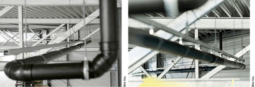 
DSS-Systeme sammeln das Regenwasser, um es über wenige Fallleitungen in die Grundleitung zu führen. Dieses System empfiehlt sich vor allen Dingen bei großflächigen Flachdächern von Industriegebäuden.
