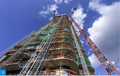 
1 In den 401 Eigentumswohnungen des Bauwerks werden Wohnungsstationen von Kamo für die bedarfsgerechte Wärme- und Kälteverteilung installiert.



