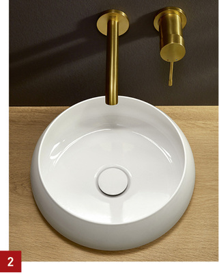 
2 Craft ist eine runde, konvex geformte Waschtischschale.



