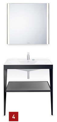 
4 Viu: Wertige Material- und Oberflächenkombinationen aus Keramik, Glas, Metall kontrastieren mit matten Lacken oder Holzoberflächen.



