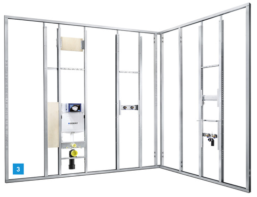 
3 Die Geberit-Ausschubmodule sind selbsttragend, eine Aussteifung und Anbindung zur rückwärtigen Wand soll nicht erforderlich sein.




