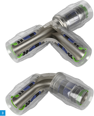 
3 Steckfitting Kelox Protec Zeta mit verbesserten Zetawerten von Kekelit.



