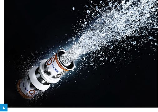 
4 Das Fittingsystem S-Press Plus von Uponor ist für die Trinkwasser- und Heizungsinstallation geeignet.



