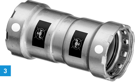 
3 Für das Rohrleitungssystem Megapress S stehen nun mehr als 125 neue Artikel zur Verfügung.



