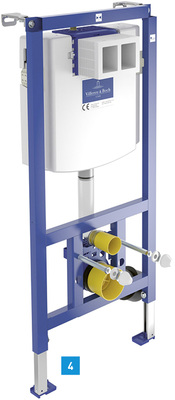 
4 ViConnect-Vorwandelement von Villeroy & Boch.



