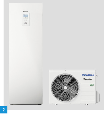 <p>
2 Die Split-L-W-Wärmepumpen der Aquarea-J-Serie arbeiten mit R32 und erfüllen schon heute die Energieeffizienzklasse A+++.
</p>

<p>
</p> - © Panasonic

