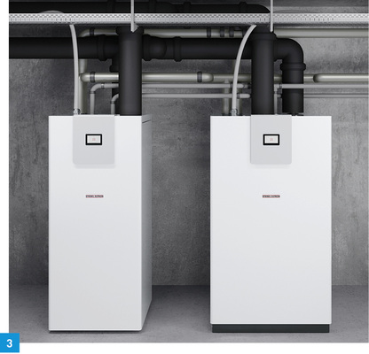 
3 Die Erdreich-Wärmepumpen WPE-I H Premium mit Inverterregelung können bis zu 1,4 MW kaskadiert werden.



