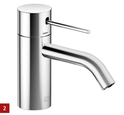 
2 Die Armatur Meta gibt es in drei neuen, verfeinerten Designvarianten.



