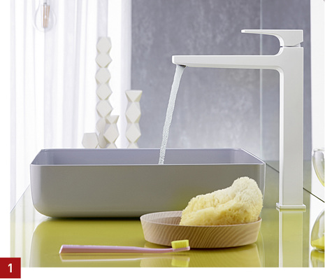 
1 Finish-Plus beinhaltet jeweils fünf neue Farben für Armaturen.



