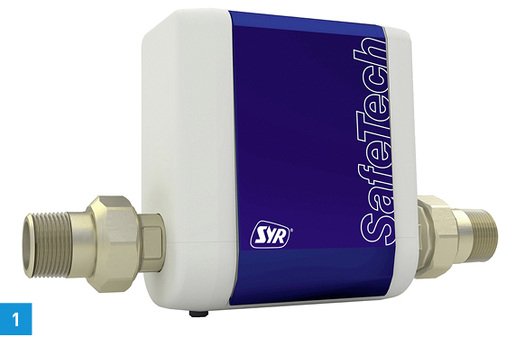 <p>
1 Stellt der SafeTech Connect von SYR einen ungewöhnlich hohen Verbrauch fest, sperrt er die Leitung ab.
</p>

<p>
</p> - © SYR

