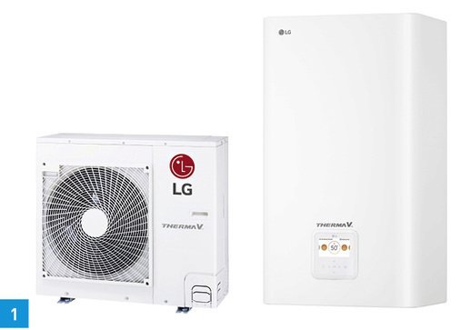 <p>
1 In der L/W-Wärmepumpe Thermea V R32 Split arbeitet ein neuartiger Hybridkompressor.
</p>

<p>
</p> - © LG Electronics

