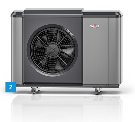 
2 Die reversible L/W-Wärmepumpe CHA-Monoblock arbeitet mit R290 (Propan) und verfügt serienmäßig über Invertertechnik.



