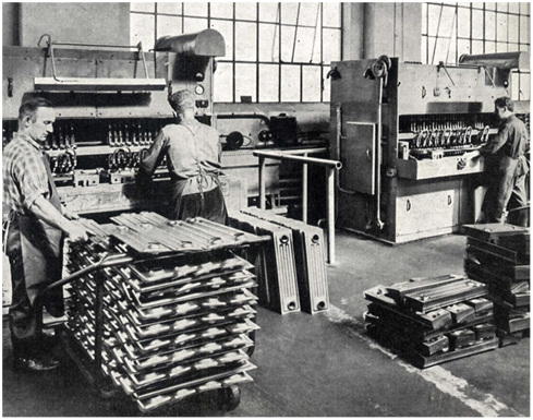 



So wurden in den 1960er-Jahren Radiatoren in Rastede gefertigt.
