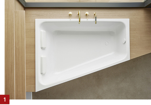 
1 Bette-Space passt sich an die Raumarchitektur an.



