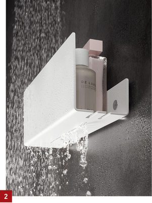 <p>
2 Die Duschablagen können mit einem Zwei-Komponenten-Kleber angebracht werden.
</p>

<p>
</p> - © Keuco

