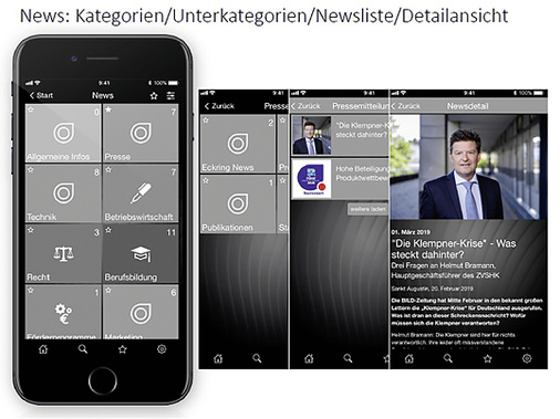 
Für mobile Endgeräte: Was früher der gedruckte Mitteilungsdienst per Post zu den Mitgliedsbetrieben brachte, lässt sich heute binnen Minuten digital übertragen.



