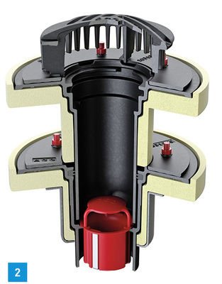 <p>
2 Der neue Guss-Flachdachablauf Passavant von Aco Haustechnik.
</p>

<p>
</p> - © ACO Haustechnik

