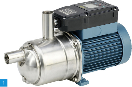 



1 Einfachste Installation und Bedienung, eine kompakte Bauart und deutliche Energieeinsparung verspricht Pumpenhersteller Calpeda für die neuen Wasserversorgungsanlagen der Baureihe e-idos .
