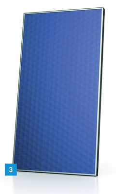 
3 Der Rahmen des Indach-Flachkollektors FKR 25 hat denselben Farbton wie die Blecheinfassungen.



