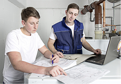 



„Zeit zu starten“ will Schülerinnen und Schüler bei ihrer Berufswahl für eines der vier Gewerke im SHK-Handwerk begeistern.
