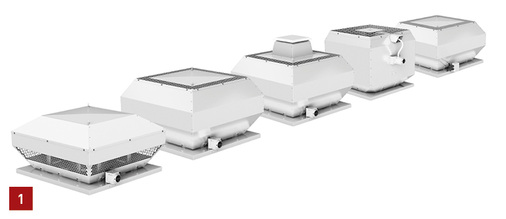 
1 Die neue Generation von Dachventilatoren deckt ein breites Einsatzspektrum ab.



