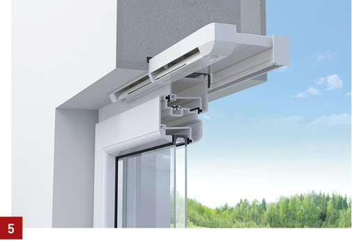 
5 Der feuchtegeführte Passivlüfter Aeromat Flex HY lässt sich platzsparend und optisch dezent integrieren.



