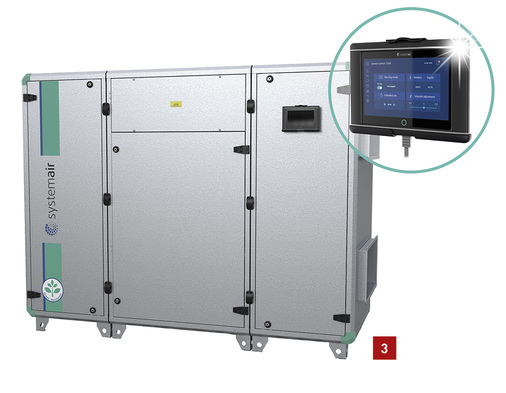 <p>
3 Die Regelungslösung Access verfügt über eine abnehmbare Touch-Bedieneinheit.
</p>

<p>
</p> - © Systemair

