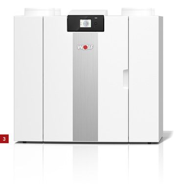 
3 Das Lüftungsgerät CWL-2 erreicht einen Wärmebereitstellungsgrad von bis zu 99 %.



