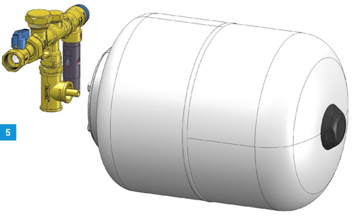 
5 Hydroflex-Sicherheitsgruppe DW von Zilmet.



