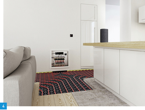 
4 Die Einzelraumregelung Fonterra Smart Controlkann jetzt auch über Sprachbe-fehle gesteuert werden.



