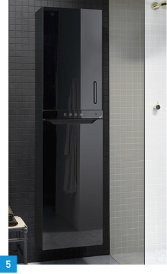 <p>
5 Das Wärmekomfortgerät Zenia wird harmonisch in die Hängeschränke aus der Produktlinie SYS30 von burgbad integriert.
</p>

<p>
</p> - © Zehnder

