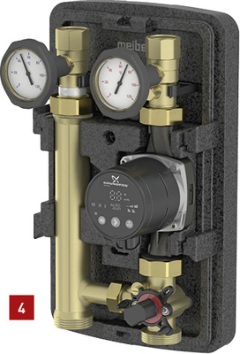 
4 Die Pumpengruppe Meiflow Top S-Line kann in ungemischte und gemischte Heiz- oder Kühlkreise installiert werden.



