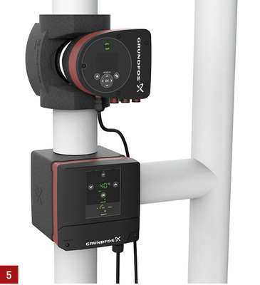 
5 Die Komplettlösung für Mischkreise Mixit Solution besteht aus Nassläuferpumpe und Regeleinheit.



