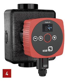 
4 Die weiterentwickelte Umwälzpumpe Calio S zeichnet sich durch neue praktische Funktionen aus.



